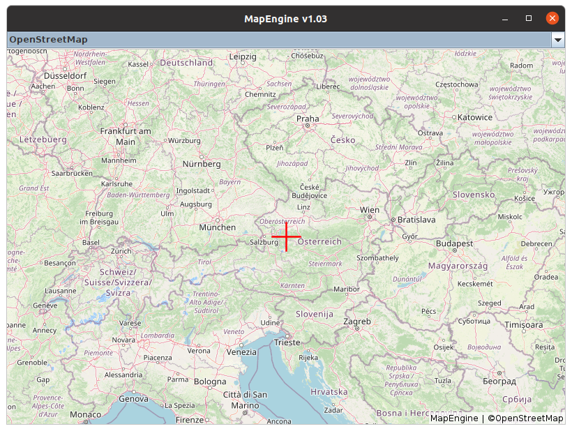 Demo application of Map Engine